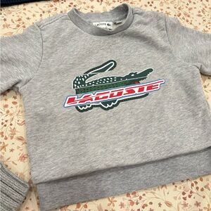 Lacoste Kids Gray Logo Sweatshirt